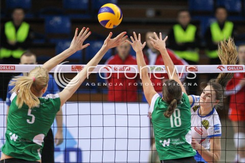  05.01.2015 RZESZOW<br />SIATKOWKA ORLEN LIGA 2014/2015 WOMEN VOLLEYBALL POLAND POLISH ORLENLIGA LEAGUE SEASON 2014/2015<br />MECZ DEVELOPRES SKYRES RZESZOW - IMPEL WROCLAW<br />N/Z DOMINIKA NOWAKOWSKA <br /> 