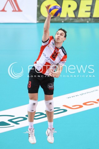  07.01.2015 RZESZOW <br />SIATKOWKA PUCHAR POLSKI SEZON 2014/2015 MEN VOLLEYBALL POLAND POLISH CUP SEASON 2014/2015  <br />MECZ ASSECO RESOVIA RZESZOW - AZS POLITECHNIKA WARSZAWSKA<br />N/Z MARKO IVOVIC SYLWETKA <br /> 