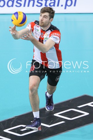  07.01.2015 RZESZOW <br />SIATKOWKA PUCHAR POLSKI SEZON 2014/2015 MEN VOLLEYBALL POLAND POLISH CUP SEASON 2014/2015  <br />MECZ ASSECO RESOVIA RZESZOW - AZS POLITECHNIKA WARSZAWSKA<br />N/Z DAWID DRYJA SYLWETKA <br /> 