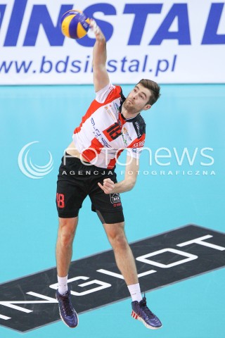  07.01.2015 RZESZOW <br />SIATKOWKA PUCHAR POLSKI SEZON 2014/2015 MEN VOLLEYBALL POLAND POLISH CUP SEASON 2014/2015  <br />MECZ ASSECO RESOVIA RZESZOW - AZS POLITECHNIKA WARSZAWSKA<br />N/Z DAWID DRYJA SYLWETKA <br /> 