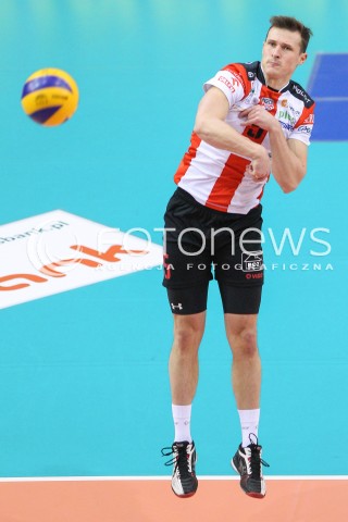  07.01.2015 RZESZOW <br />SIATKOWKA PUCHAR POLSKI SEZON 2014/2015 MEN VOLLEYBALL POLAND POLISH CUP SEASON 2014/2015  <br />MECZ ASSECO RESOVIA RZESZOW - AZS POLITECHNIKA WARSZAWSKA<br />N/Z LUKAS TICHACEK SYLWETKA <br /> 
