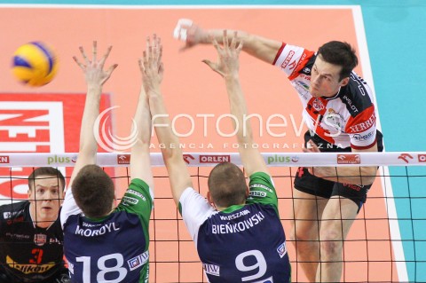  07.01.2015 RZESZOW <br />SIATKOWKA PUCHAR POLSKI SEZON 2014/2015 MEN VOLLEYBALL POLAND POLISH CUP SEASON 2014/2015  <br />MECZ ASSECO RESOVIA RZESZOW - AZS POLITECHNIKA WARSZAWSKA<br />N/Z RAFAL BUSZEK <br /> 