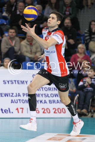  07.01.2015 RZESZOW <br />SIATKOWKA PUCHAR POLSKI SEZON 2014/2015 MEN VOLLEYBALL POLAND POLISH CUP SEASON 2014/2015  <br />MECZ ASSECO RESOVIA RZESZOW - AZS POLITECHNIKA WARSZAWSKA<br />N/Z NIKOLAY PENCZEV ( PENCHEV ) SYLWETKA <br /> 