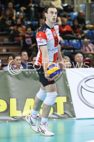  07.01.2015 RZESZOW <br />SIATKOWKA PUCHAR POLSKI SEZON 2014/2015 MEN VOLLEYBALL POLAND POLISH CUP SEASON 2014/2015  <br />MECZ ASSECO RESOVIA RZESZOW - AZS POLITECHNIKA WARSZAWSKA<br />N/Z MARKO IVOVIC SYLWETKA <br /> 