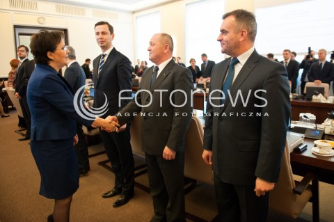  07.01.2015 WARSZAWA <br />POSIEDZENIE RADY MINISTROW <br />N/Z WLADYSLAW KOSINIAK KAMYSZ PREMIER EWA KOPACZ MAREK SAWICKI<br /> 