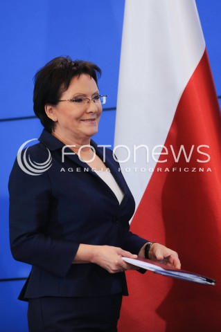  07.01.2015 WARSZAWA <br />KONFERENCJA PRASOWA PREMIER 100 DNI RZADU<br />N/Z EWA KOPACZ<br /> 