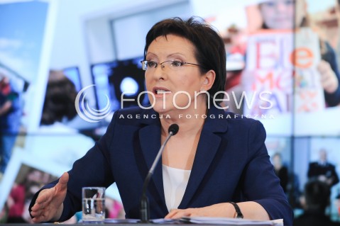  07.01.2015 WARSZAWA <br />KONFERENCJA PRASOWA PREMIER 100 DNI RZADU<br />N/Z EWA KOPACZ<br /> 