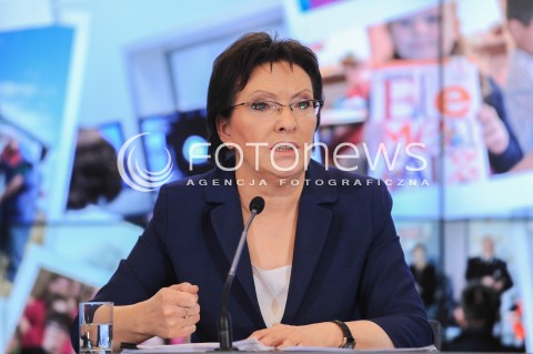  07.01.2015 WARSZAWA <br />KONFERENCJA PRASOWA PREMIER 100 DNI RZADU<br />N/Z EWA KOPACZ<br /> 
