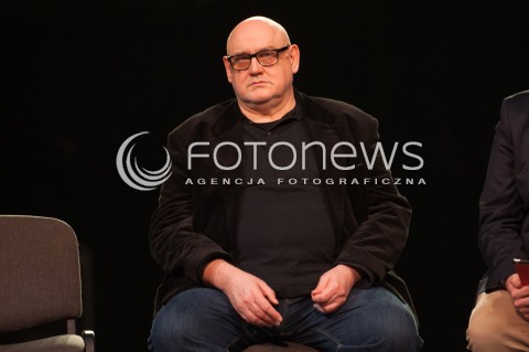  08.01.2015 WARSZAWA TEATR DRAMATYCZNY<br />PROBA MEDIALNA SPEKTAKLU SZALBIERZ<br />N/Z DYREKTOR TEATRU DRAMATYCZNEGO PIOTR CIESLAK<br /> 