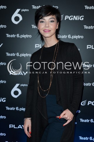  10.01.2015 WARSZAWA TEATR 6 PIETRO<br />PREMIERA SPEKTAKLU POLITYKA<br />N/Z PAULINA DRAZBA<br /> 