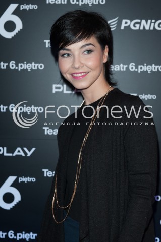  10.01.2015 WARSZAWA TEATR 6 PIETRO<br />PREMIERA SPEKTAKLU POLITYKA<br />N/Z PAULINA DRAZBA<br /> 