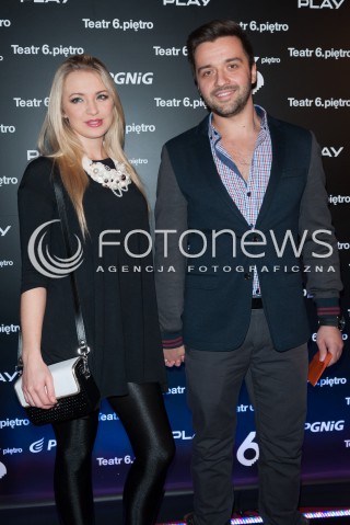  10.01.2015 WARSZAWA TEATR 6 PIETRO<br />PREMIERA SPEKTAKLU POLITYKA<br />N/Z BARBARA KURDEJ - SZATAN MAZ PARTNER<br /> 