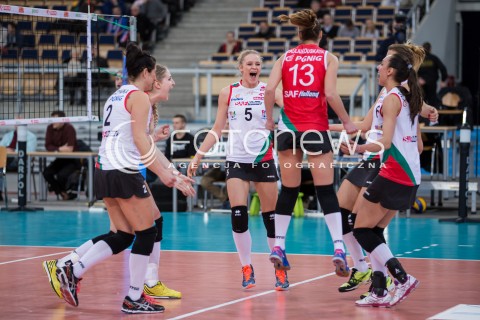  12.01.2015 LODZ SIATKOWKA ORLEN LIGA SEZON 2014/2015 VOLLEYBALL POLISH SEASON BEEF MASTER BUDOWLANI LODZ - PGNIG NAFTA PILA N/Z  RADOSC DRUZYNA EMOCJE  