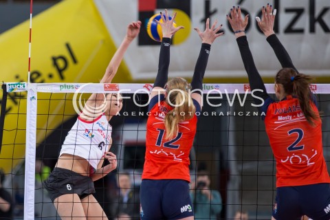  12.01.2015 LODZ SIATKOWKA ORLEN LIGA SEZON 2014/2015 VOLLEYBALL POLISH SEASON BEEF MASTER BUDOWLANI LODZ - PGNIG NAFTA PILA N/Z MAGDALENA WAWRZYNIAK  