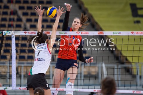  12.01.2015 LODZ SIATKOWKA ORLEN LIGA SEZON 2014/2015 VOLLEYBALL POLISH SEASON BEEF MASTER BUDOWLANI LODZ - PGNIG NAFTA PILA N/Z GABRIELA POLANSKA  