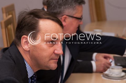 12.01.2015 WARSZAWA<br />POSIEDZENIE RADY BEZPIECZENSTWA NARODOWEGO<br />N/Z RADOSLAW SIKORSKI<br /> 