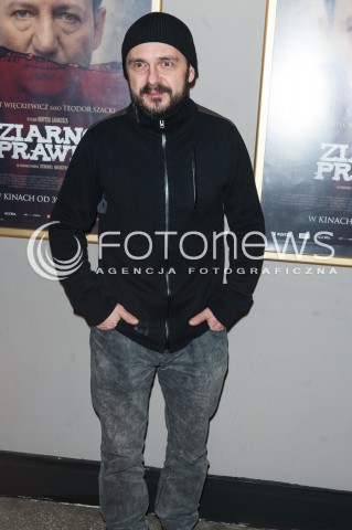  12.01.2015 WARSZAWA<br />POKAZ PRASOWY FILMU ZIARNO PRAWDY<br />N/Z ARKADIUSZ JAKUBIK<br /> 
