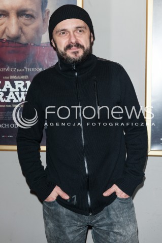  12.01.2015 WARSZAWA<br />POKAZ PRASOWY FILMU ZIARNO PRAWDY<br />N/Z ARKADIUSZ JAKUBIK<br /> 