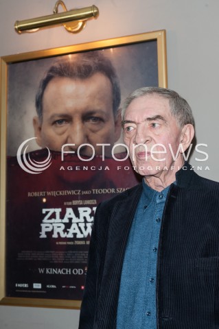  12.01.2015 WARSZAWA<br />POKAZ PRASOWY FILMU ZIARNO PRAWDY<br />N/Z JERZY TRELA<br /> 
