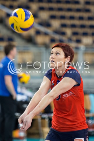  16.01.2015 LODZ SIATKOWKA ORLEN LIGA SEZON 2014/2015 VOLLEYBALL POLISH SEASON BEEF MASTER BUDOWLANI LODZ - AZS WSBIP KSZO OSTROWIEC SWIETOKRZYSKI N/Z DOROTA SCIURKA SYLWETKA  