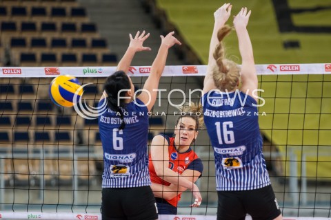  16.01.2015 LODZ SIATKOWKA ORLEN LIGA SEZON 2014/2015 VOLLEYBALL POLISH SEASON BEEF MASTER BUDOWLANI LODZ - AZS WSBIP KSZO OSTROWIEC SWIETOKRZYSKI N/Z SANJA POPOVIC  