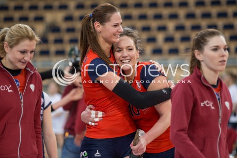 16.01.2015 LODZ SIATKOWKA ORLEN LIGA SEZON 2014/2015 VOLLEYBALL POLISH SEASON BEEF MASTER BUDOWLANI LODZ - AZS WSBIP KSZO OSTROWIEC SWIETOKRZYSKI N/Z SANJA POPOVIC GABRIELA POLANSKA RADOSC WYGRANA EMOCJE  
