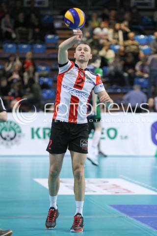  17.01.2015 RZESZOW<br />SIATKOWKA PLUSLIGA 2014/2015 MEN VOLLEYBALL POLAND POLISH PLUS LIGA LEAGUE SEASON 2014/2015<br />MECZ ASSECO RESOVIA - AZS POLITECHNIKA WARSZAWSKA<br />N/Z PAUL LOTMAN SYLWETKA <br /> 