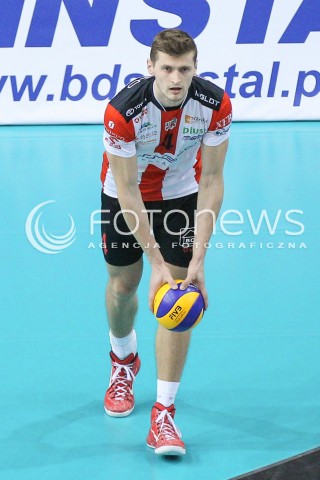  17.01.2015 RZESZOW<br />SIATKOWKA PLUSLIGA 2014/2015 MEN VOLLEYBALL POLAND POLISH PLUS LIGA LEAGUE SEASON 2014/2015<br />MECZ ASSECO RESOVIA - AZS POLITECHNIKA WARSZAWSKA<br />N/Z PIOTR NOWAKOWSKI SYLWETKA <br /> 
