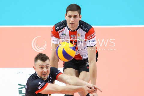  17.01.2015 RZESZOW<br />SIATKOWKA PLUSLIGA 2014/2015 MEN VOLLEYBALL POLAND POLISH PLUS LIGA LEAGUE SEASON 2014/2015<br />MECZ ASSECO RESOVIA - AZS POLITECHNIKA WARSZAWSKA<br />N/Z KRZYSZTOF IGNACZAK NIKOLAY PENCZEV ( PENCHEV ) <br /> 