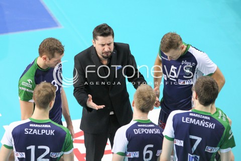  17.01.2015 RZESZOW<br />SIATKOWKA PLUSLIGA 2014/2015 MEN VOLLEYBALL POLAND POLISH PLUS LIGA LEAGUE SEASON 2014/2015<br />MECZ ASSECO RESOVIA - AZS POLITECHNIKA WARSZAWSKA<br />N/Z JAKUB BEDNARUK - I TRENER ( HEAD COACH ) SYLWETKA <br /> 