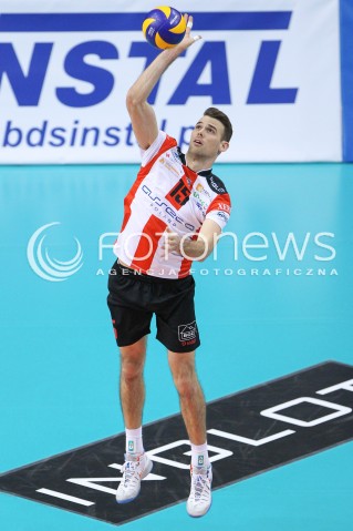  17.01.2015 RZESZOW<br />SIATKOWKA PLUSLIGA 2014/2015 MEN VOLLEYBALL POLAND POLISH PLUS LIGA LEAGUE SEASON 2014/2015<br />MECZ ASSECO RESOVIA - AZS POLITECHNIKA WARSZAWSKA<br />N/Z RUSSELL HOLMES SYLWETKA <br /> 