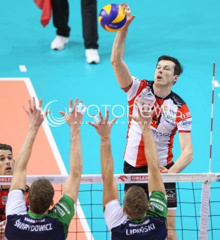  17.01.2015 RZESZOW<br />SIATKOWKA PLUSLIGA 2014/2015 MEN VOLLEYBALL POLAND POLISH PLUS LIGA LEAGUE SEASON 2014/2015<br />MECZ ASSECO RESOVIA - AZS POLITECHNIKA WARSZAWSKA<br />N/Z RAFAL BUSZEK <br /> 
