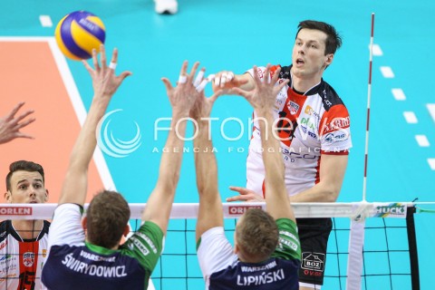  17.01.2015 RZESZOW<br />SIATKOWKA PLUSLIGA 2014/2015 MEN VOLLEYBALL POLAND POLISH PLUS LIGA LEAGUE SEASON 2014/2015<br />MECZ ASSECO RESOVIA - AZS POLITECHNIKA WARSZAWSKA<br />N/Z RAFAL BUSZEK <br /> 