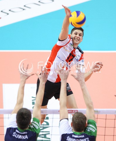  17.01.2015 RZESZOW<br />SIATKOWKA PLUSLIGA 2014/2015 MEN VOLLEYBALL POLAND POLISH PLUS LIGA LEAGUE SEASON 2014/2015<br />MECZ ASSECO RESOVIA - AZS POLITECHNIKA WARSZAWSKA<br />N/Z NIKOLAY PENCZEV ( PENCHEV ) <br /> 