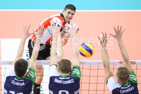  17.01.2015 RZESZOW<br />SIATKOWKA PLUSLIGA 2014/2015 MEN VOLLEYBALL POLAND POLISH PLUS LIGA LEAGUE SEASON 2014/2015<br />MECZ ASSECO RESOVIA - AZS POLITECHNIKA WARSZAWSKA<br />N/Z NIKOLAY PENCZEV ( PENCHEV ) <br /> 
