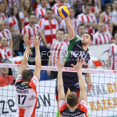  17.01.2015 RZESZOW<br />SIATKOWKA PLUSLIGA 2014/2015 MEN VOLLEYBALL POLAND POLISH PLUS LIGA LEAGUE SEASON 2014/2015<br />MECZ ASSECO RESOVIA - AZS POLITECHNIKA WARSZAWSKA<br />N/Z MICHAL FILIP <br /> 