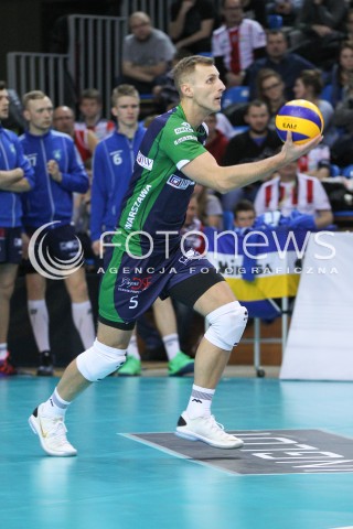  17.01.2015 RZESZOW<br />SIATKOWKA PLUSLIGA 2014/2015 MEN VOLLEYBALL POLAND POLISH PLUS LIGA LEAGUE SEASON 2014/2015<br />MECZ ASSECO RESOVIA - AZS POLITECHNIKA WARSZAWSKA<br />N/Z PIOTR LIPINSKI SYLWETKA <br /> 