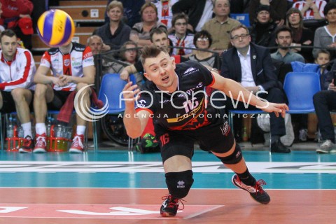  17.01.2015 RZESZOW<br />SIATKOWKA PLUSLIGA 2014/2015 MEN VOLLEYBALL POLAND POLISH PLUS LIGA LEAGUE SEASON 2014/2015<br />MECZ ASSECO RESOVIA - AZS POLITECHNIKA WARSZAWSKA<br />N/Z KRZYSZTOF IGNACZAK SYLWETKA <br /> 