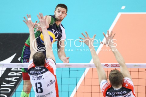  17.01.2015 RZESZOW<br />SIATKOWKA PLUSLIGA 2014/2015 MEN VOLLEYBALL POLAND POLISH PLUS LIGA LEAGUE SEASON 2014/2015<br />MECZ ASSECO RESOVIA - AZS POLITECHNIKA WARSZAWSKA<br />N/Z MICHAL FILIP SYLWETKA <br /> 