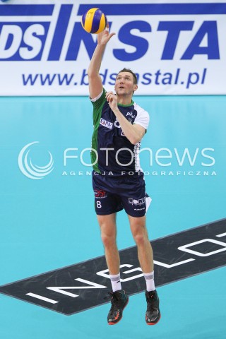  17.01.2015 RZESZOW<br />SIATKOWKA PLUSLIGA 2014/2015 MEN VOLLEYBALL POLAND POLISH PLUS LIGA LEAGUE SEASON 2014/2015<br />MECZ ASSECO RESOVIA - AZS POLITECHNIKA WARSZAWSKA<br />N/Z WALDEMAR SWIRYDOWICZ SYLWETKA <br /> 