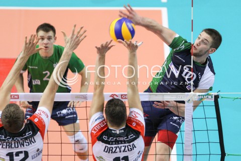  17.01.2015 RZESZOW<br />SIATKOWKA PLUSLIGA 2014/2015 MEN VOLLEYBALL POLAND POLISH PLUS LIGA LEAGUE SEASON 2014/2015<br />MECZ ASSECO RESOVIA - AZS POLITECHNIKA WARSZAWSKA<br />N/Z MICHAL FILIP <br /> 