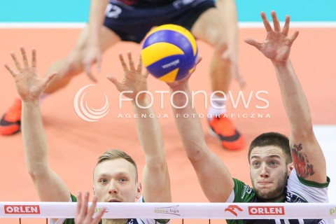  17.01.2015 RZESZOW<br />SIATKOWKA PLUSLIGA 2014/2015 MEN VOLLEYBALL POLAND POLISH PLUS LIGA LEAGUE SEASON 2014/2015<br />MECZ ASSECO RESOVIA - AZS POLITECHNIKA WARSZAWSKA<br />N/Z MICHAL FILIP MATEUSZ SACHAREWICZ <br /> 