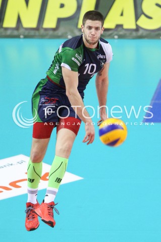  17.01.2015 RZESZOW<br />SIATKOWKA PLUSLIGA 2014/2015 MEN VOLLEYBALL POLAND POLISH PLUS LIGA LEAGUE SEASON 2014/2015<br />MECZ ASSECO RESOVIA - AZS POLITECHNIKA WARSZAWSKA<br />N/Z MICHAL FILIP SYLWETKA <br /> 
