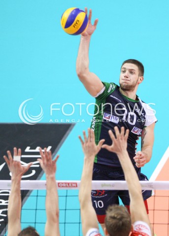 17.01.2015 RZESZOW<br />SIATKOWKA PLUSLIGA 2014/2015 MEN VOLLEYBALL POLAND POLISH PLUS LIGA LEAGUE SEASON 2014/2015<br />MECZ ASSECO RESOVIA - AZS POLITECHNIKA WARSZAWSKA<br />N/Z MICHAL FILIP<br /> 