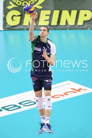  17.01.2015 RZESZOW<br />SIATKOWKA PLUSLIGA 2014/2015 MEN VOLLEYBALL POLAND POLISH PLUS LIGA LEAGUE SEASON 2014/2015<br />MECZ ASSECO RESOVIA - AZS POLITECHNIKA WARSZAWSKA<br />N/Z KRZYSZTOF BIENKOWSKI SYLWETKA <br /> 