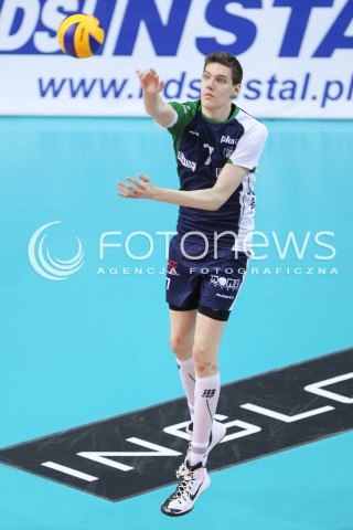  17.01.2015 RZESZOW<br />SIATKOWKA PLUSLIGA 2014/2015 MEN VOLLEYBALL POLAND POLISH PLUS LIGA LEAGUE SEASON 2014/2015<br />MECZ ASSECO RESOVIA - AZS POLITECHNIKA WARSZAWSKA<br />N/Z BARTLOMIEJ LEMANSKI SYLWETKA <br /> 