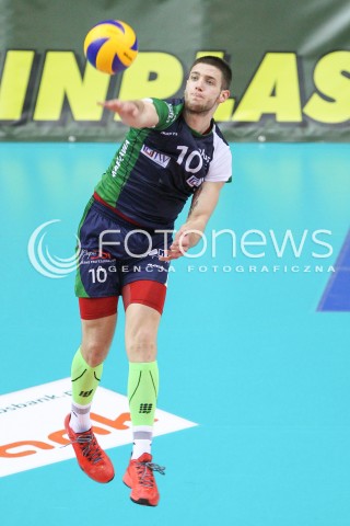  17.01.2015 RZESZOW<br />SIATKOWKA PLUSLIGA 2014/2015 MEN VOLLEYBALL POLAND POLISH PLUS LIGA LEAGUE SEASON 2014/2015<br />MECZ ASSECO RESOVIA - AZS POLITECHNIKA WARSZAWSKA<br />N/Z MICHAL FILIP SYLWETKA <br /> 