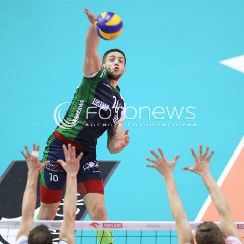  17.01.2015 RZESZOW<br />SIATKOWKA PLUSLIGA 2014/2015 MEN VOLLEYBALL POLAND POLISH PLUS LIGA LEAGUE SEASON 2014/2015<br />MECZ ASSECO RESOVIA - AZS POLITECHNIKA WARSZAWSKA<br />N/Z MICHAL FILIP <br /> 