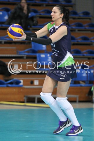  17.01.2015 RZESZOW<br />SIATKOWKA ORLEN LIGA 2014/2015 WOMEN VOLLEYBALL POLAND POLISH ORLENLIGA LEAGUE SEASON 2014/2015<br />MECZ DEVELOPRES SKYRES RZESZOW - PGE ATOM TREFL SOPOT<br />N/Z ANNA KACZMAR SYLWETKA <br /> 