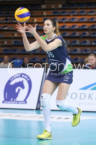  17.01.2015 RZESZOW<br />SIATKOWKA ORLEN LIGA 2014/2015 WOMEN VOLLEYBALL POLAND POLISH ORLENLIGA LEAGUE SEASON 2014/2015<br />MECZ DEVELOPRES SKYRES RZESZOW - PGE ATOM TREFL SOPOT<br />N/Z KLAUDIA KACZOROWSKA SYLWETKA <br /> 